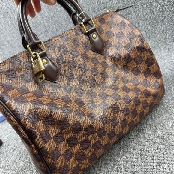 Louis Vuitton Speedy 30 Damier Ebene Canvas Tote 775-071525 - Picture 3 of 15